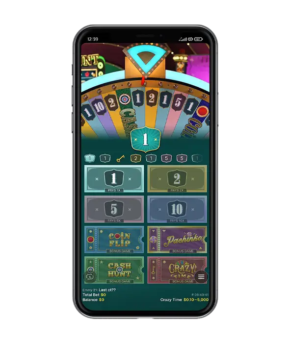La app de Crazy Time